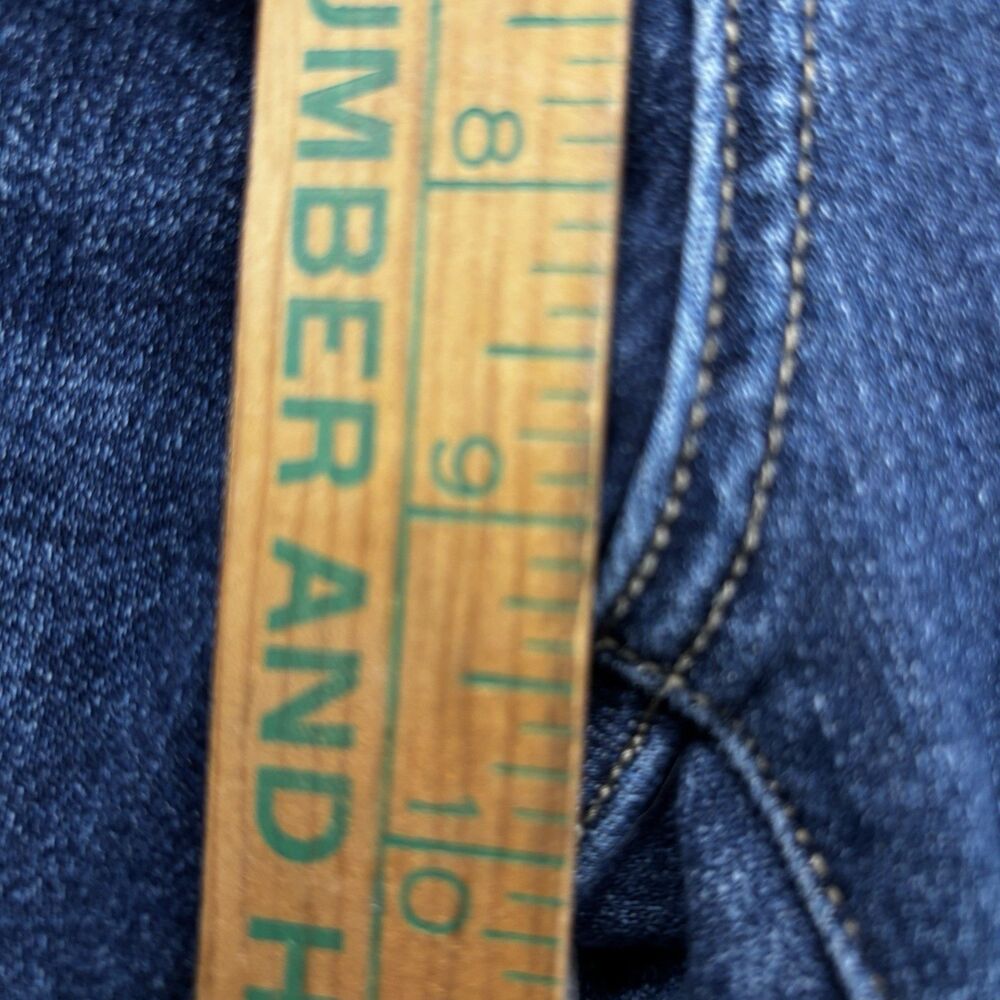 Judy Blue Straight Fit Jeans Women's 13/31 Dark Wash Blue Mid Rise Stretch - Picture 10 of 13